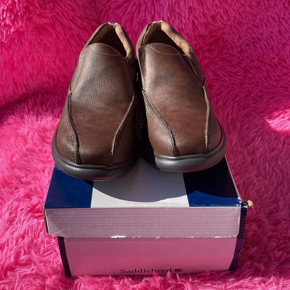 Saddlebred Tallon brown men’s loafers new in box size 11 - Picture 4 of 9
